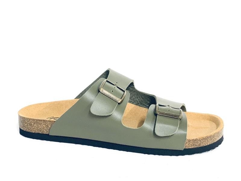 7031E722 KAKAY Scarpa uomo Natural World ciabatta Olimpo fusbet anatomico vegan approved verde