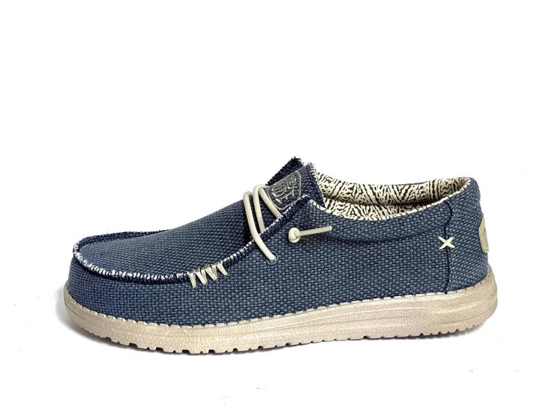 WALLYBRAIDED 4NM Scarpa uomo Hey Dude Wally braided blue night