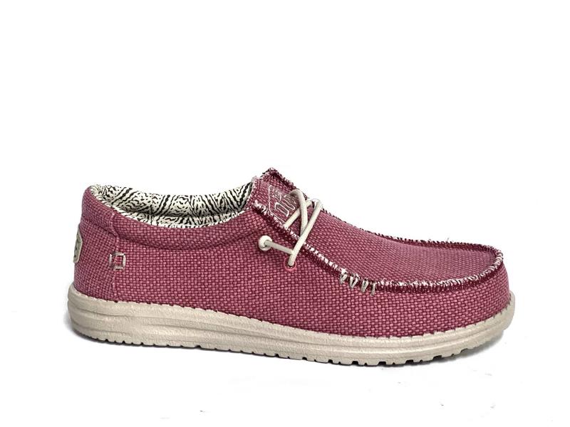 WALLYBRAIDED 6VP Scarpa uomo Hey Dude Wally Braided slip-on rosso