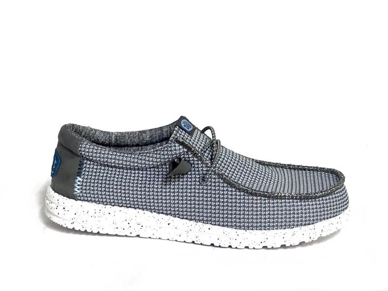 WALLYSPORTMESH 030 Scarpa uomo Hey Dude Wally Sport Mesh slip-on grigio