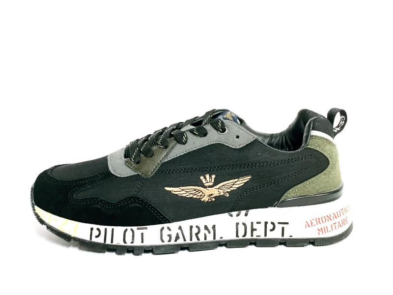 SC21494252 Scarpa uomo Aeronautica Militare sneaker running nero plantare memory